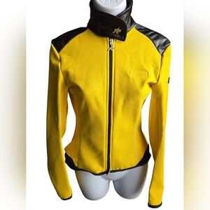 ASSOS Switzerland Womens Umajack 851 Cycling Yellow Black Jacket Size M